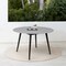Armen Living Sydney Outdoor Patio Round Dining Table in Dark Eucalyptus and Gray Stone 840254335974 - alternate 4